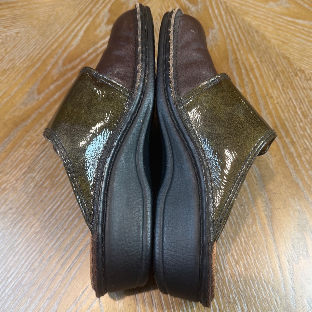 Finn Comfort Amalfi Leather Mule Clog Brown Size 36 US 6 - Picture 7 of 9